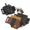 Mini Klassisches Taktisches Multitool Gürtel Ledertasche Tragbare Werkzeugaufbewahrungstasche Holster Outdoor Camping Jagd Taille Ledertasche