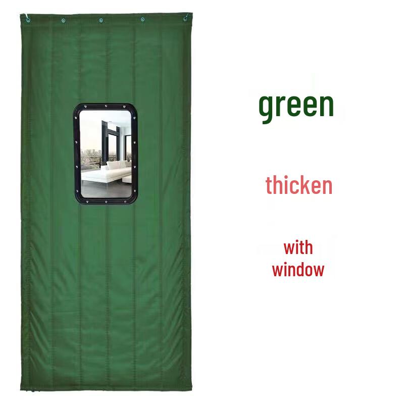 Diyazhi Winter Insulated Oxford Cloth Cotton Door Curtain 80cm x 2.1m