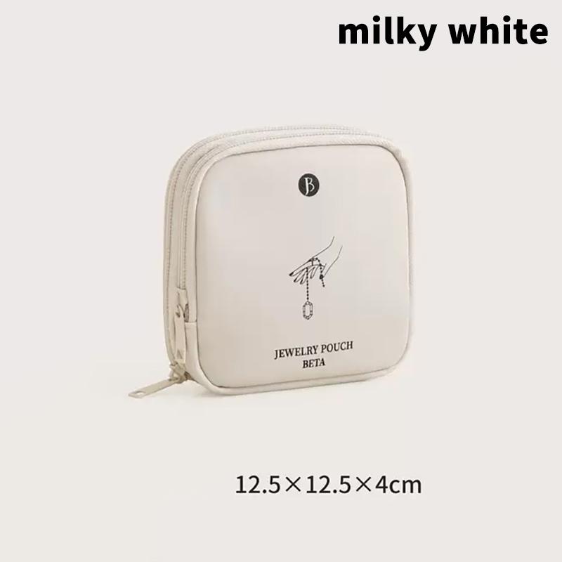 

Portable Leather Double-layer Jewelry Bag High-End Exquisite Bracelet And Collectible Mini Storage Box for Outings