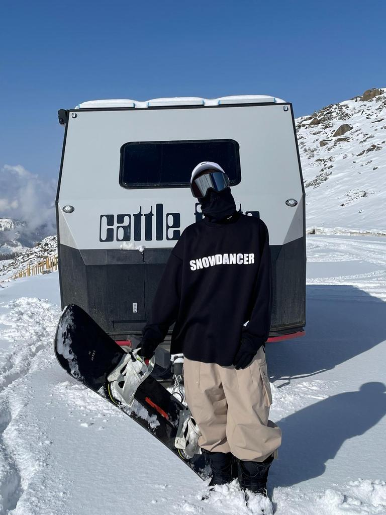 Ice Degree Waterproof Windproof Oversize Ski Sweatshirt for Men & Women - Breathable, White, Trendy