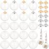 PH PandaHall Glass Bottle Pendants, Mini Clear Glass Globe Bottles Empty Ball Bottles for Earring