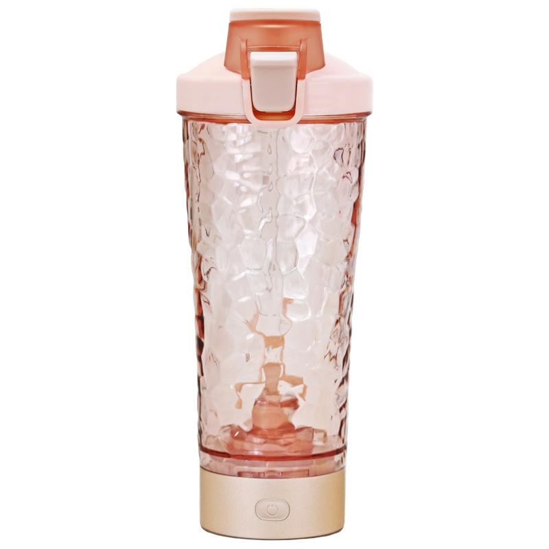 

Magnetic Charging Electric Mixing Cup Portable Tritan Protein Powder Shaker Bottle Mixer Shaker Bottle Shaker Fitness Cup 600ml рожевий