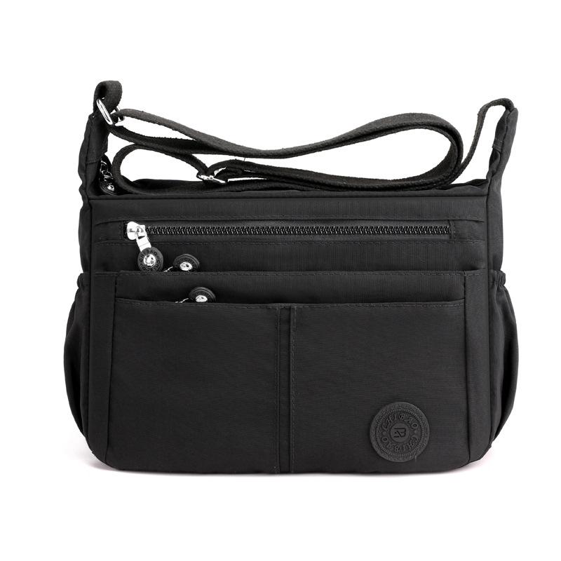2025 Nylon Women Messenger Bags Waterproof Zipper Package Canvas Travel Crossbody Bag Fashion Female Totes Shoulder Bag