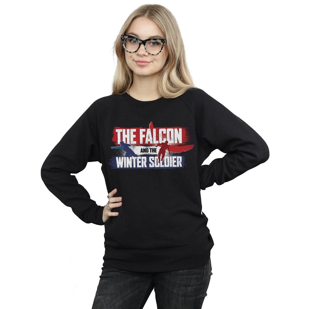 Marvel Womens/Ladies The Falcon And The Winter Soldier Action Logo Sweatshirt