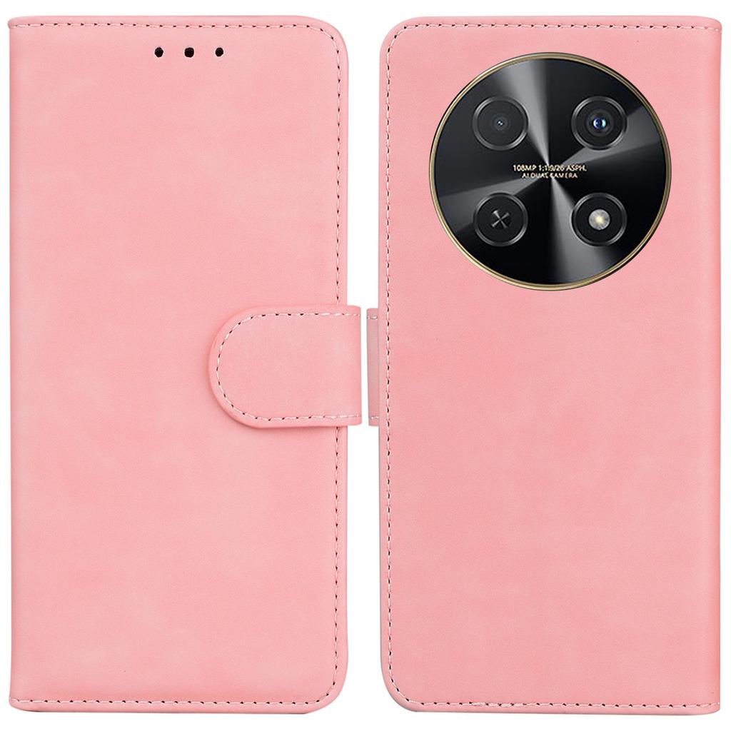 For Huawei nova 12i 4G Leather Case Solid Color Wallet Phone Cover