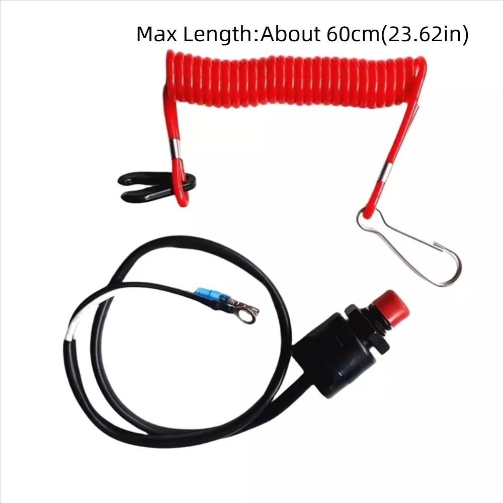 Safe Boat Kill Switch Lanyard Stretchable Engine Kill Stop Switch  Outboard Engine