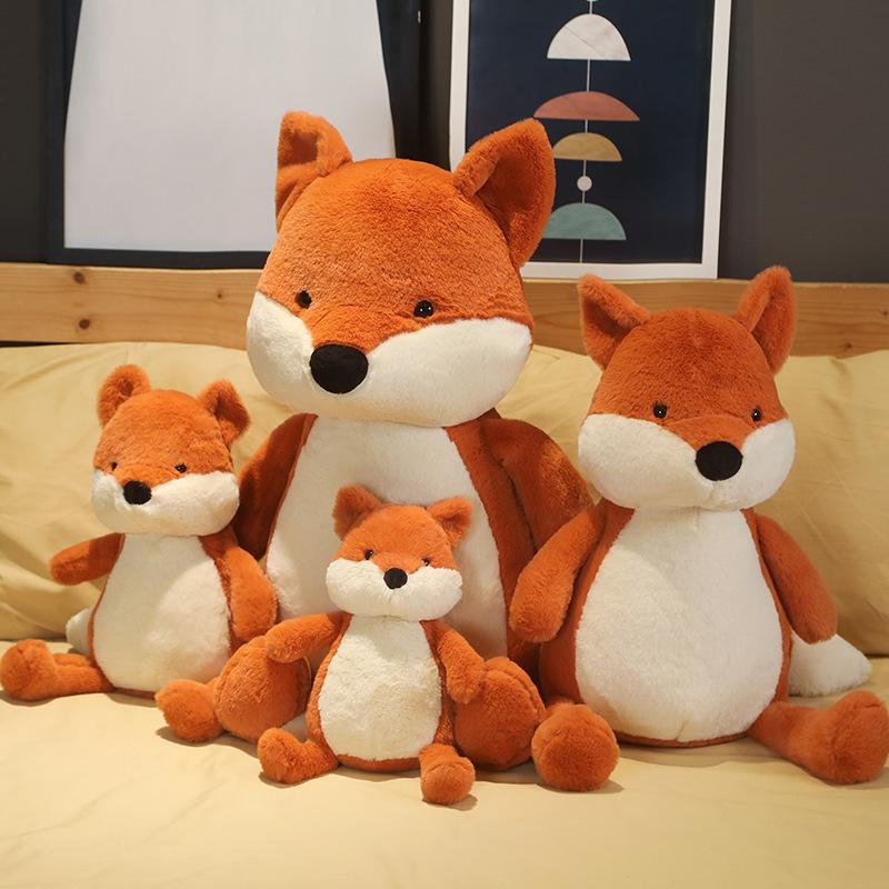 Cartoon Fox Doll Plush Toy Forest Animals Little Fox Doll Children Soothing Pillow Rag Doll