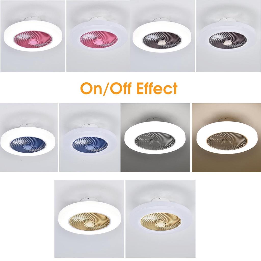 52cm Smart Ceiling Fan with Lights Adjustable Speed Remote Control Ventilation Lamp Bedroom Living Room LED Ceiling Light