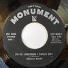7inch Record CHARLIE MCCOY  Im So Lonesome I Could Cry  Grade ZS78546 Monument Canada CountryFolk Used