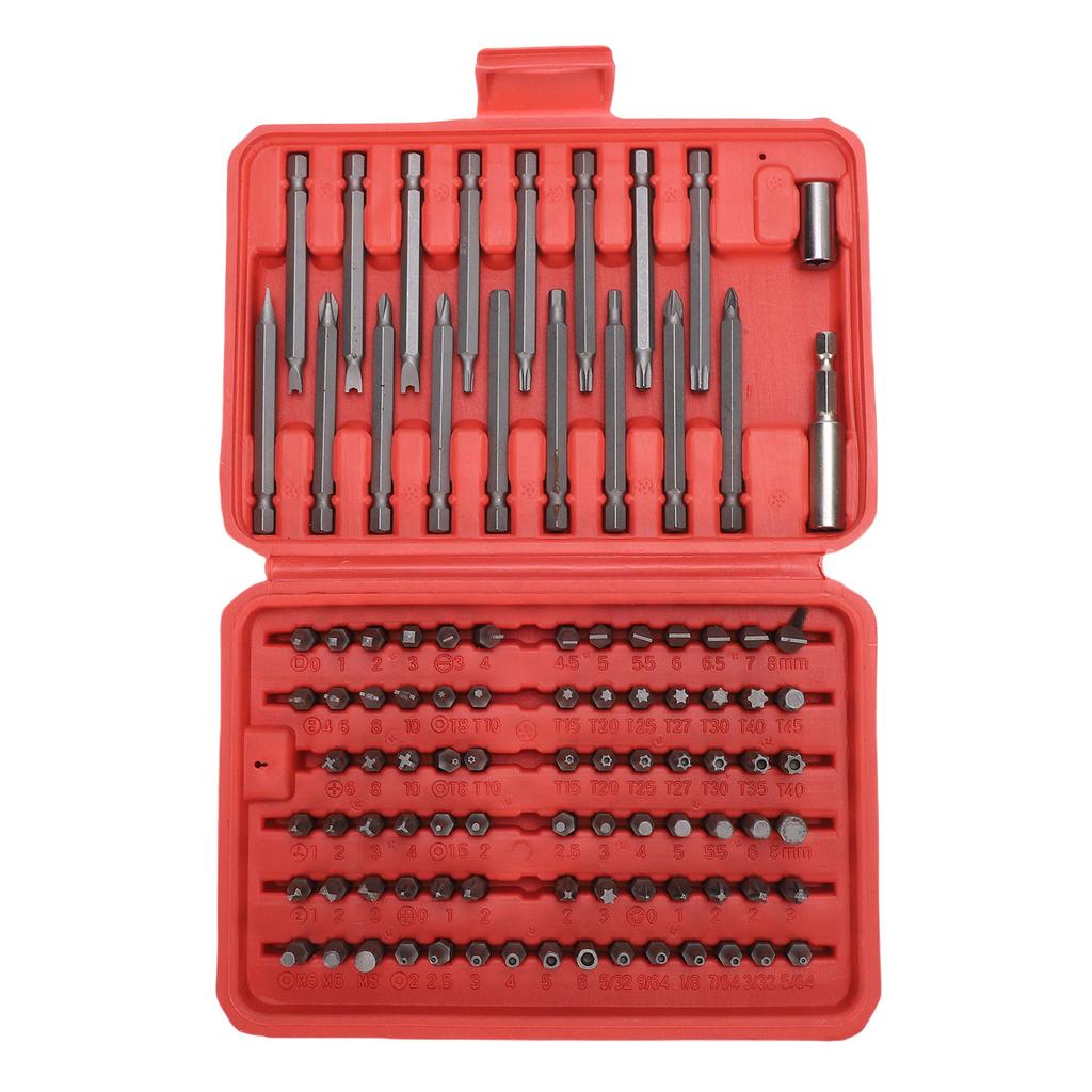 98Pcs Crossing Slot Star Screwdriver Bit Set CRV Steel Multifunctional Screw Driver Bit for Home Repairs Maintenance