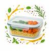 Pojemnik Szklany 370 Ml Lunchbox Na Żywność Hermetyczny Do Pracy Szkoły