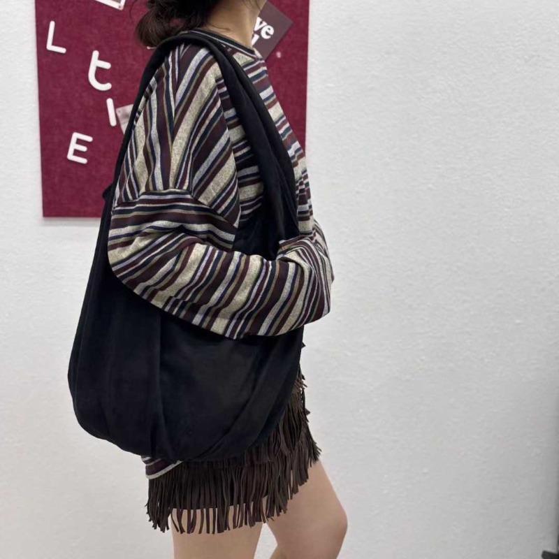 New Korean Version of Fashion Flannel Shoulder Bag, Simple Tote Bag, Literary and Lazy Leisure Bag, Simple and Versatile