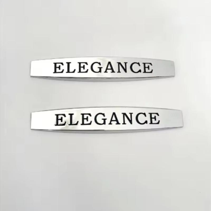 1Pair 3D Metal Car Front Side Fender Emblem Badge Decal Accessories For Blue Efficiency Mercedes W204 C200 E200 Elegance Sticker