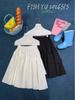 FISHYU Early Spring Korean Style Irregular Solid Color Skirt