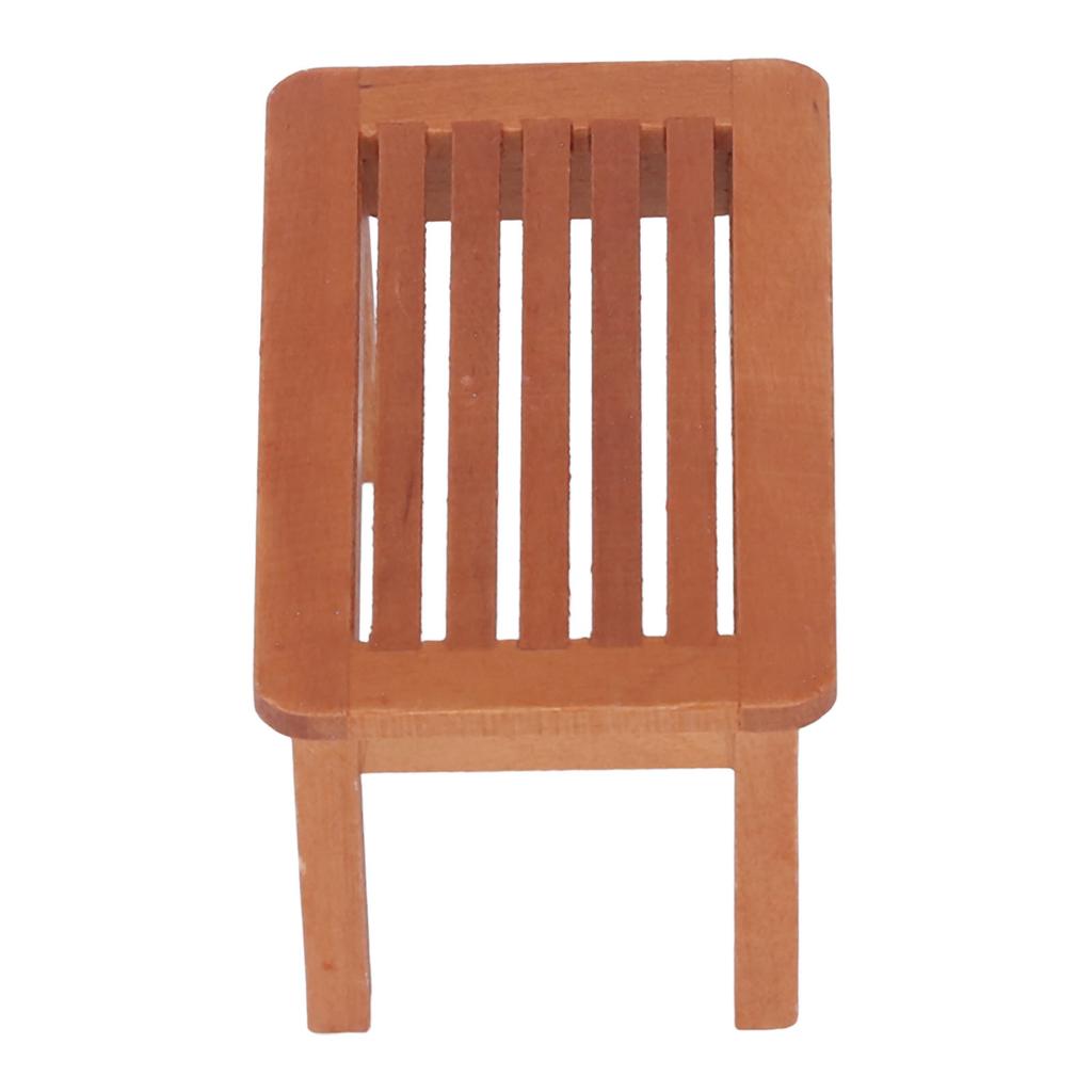 Puppenhaus Miniaturbank Lebendiges Lebensechtes Aussehen Reine Farbe Puppenhaus Gartenhocker für 1:12