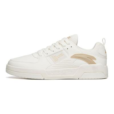 Lifestyle Series Non-Slip Wear-Resistant Low-Top Skate Shoes Men Sneakers White Brown 912138005-3