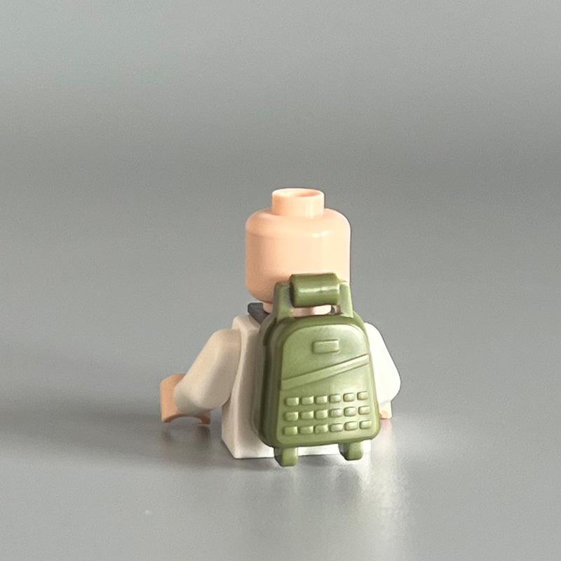 

Мініфігурки з дрібних будівельних блоків, аксесуари для носіння, військове спорядження Ba16, портативний рюкзак подвійного призначення 0,1 кг