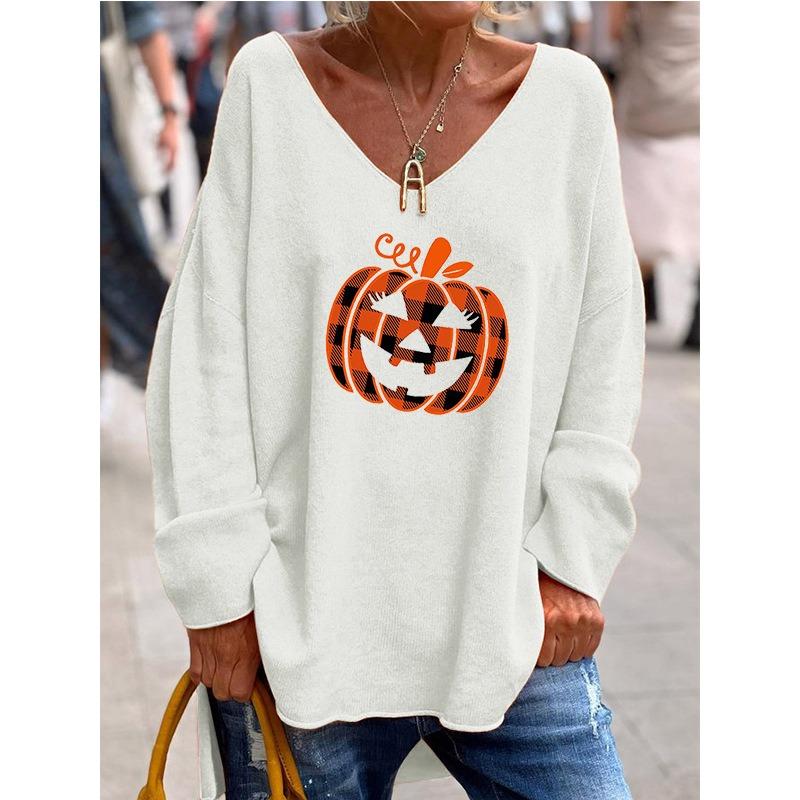 QICED Women s Fashion Casual Long Sleeve V-Neck  Blouses & Shirts S