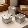 Rectangular Metal Iron Storage Box Durable Stackable Design with Lid for Cake Packaging Kitchen Organizer
