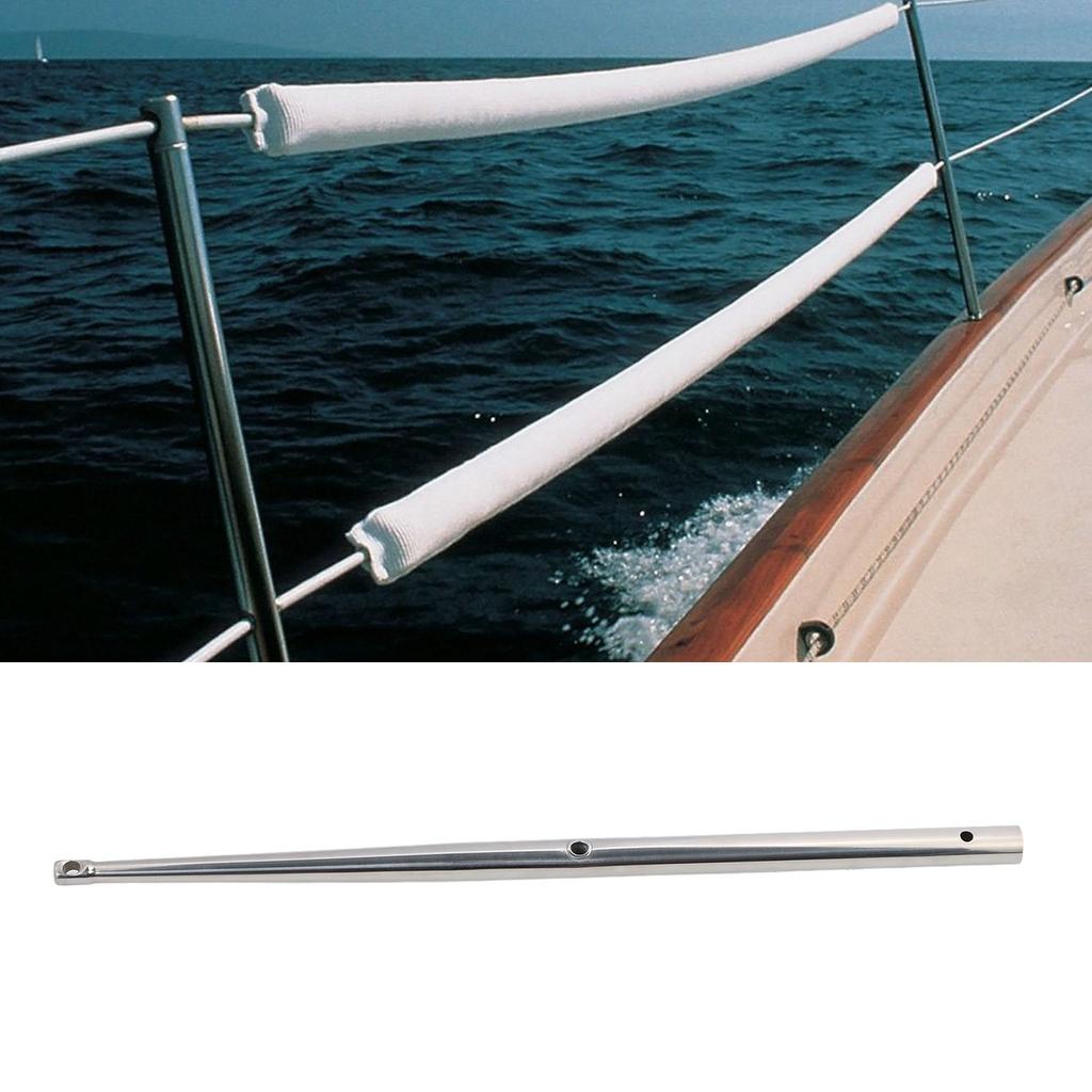 Boat Lifeline Stanchion Rugged Construction Long Durability 610mm Improved Security Boat Stanchion Pole Rustproof for Sailboat