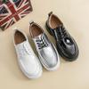 Fashion New Platform Shoes Men Thick-soled Wedding Shoes High Quality Formal Business Dress Lace-up Leather Height Increase Casual Shoes
