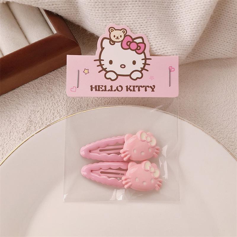 Pink 50-Piece Cute Hair Clip Set: Sweet Girly Japanese Cartoon Bangs Accessories