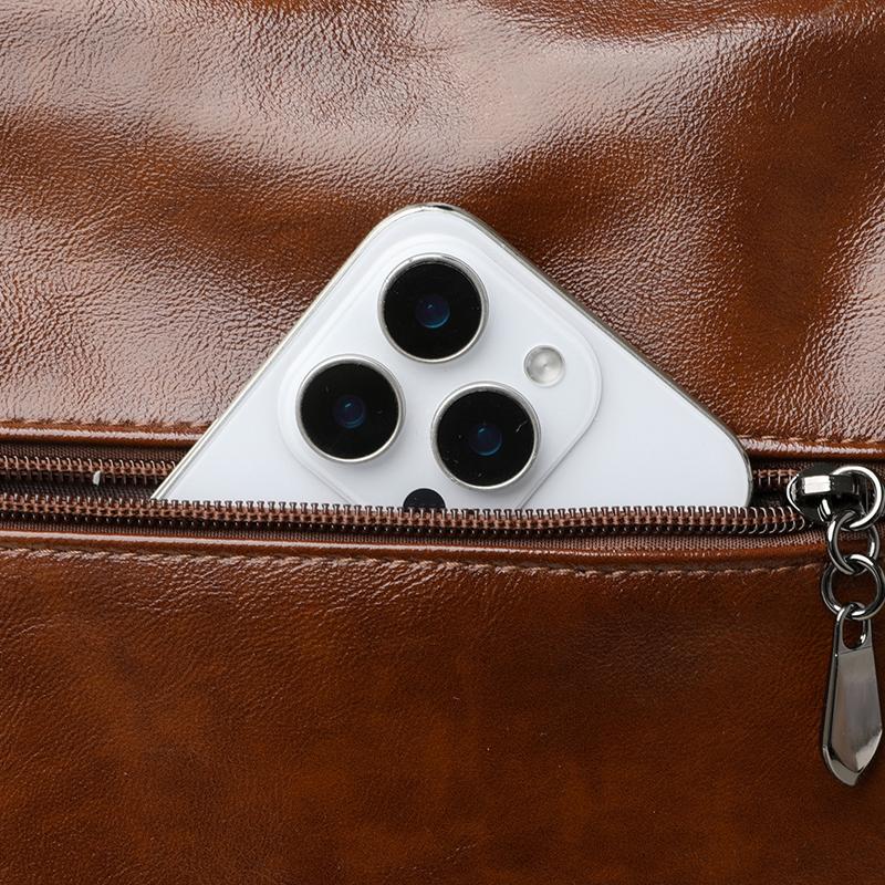 Elegancka torba typu tote z PU dla kobiet – Klasyczna torebka z bocznymi kieszeniami na podwójny zamek i regulowanym paskiem na ramię, Idealna do pracy i na co dzień