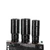Extended Electric Socket Wrench Set with Large, Medium & Small Hexagonal Air Gun Heads for Auto Repair