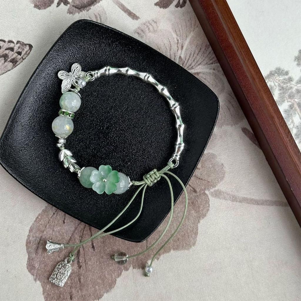 Elegant Oriental Bamboo Knot Bracelet for Women Featuring Serpent Wisdom Design and Premium Weaving Craft