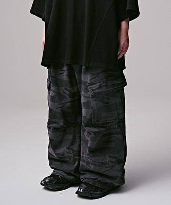 ZENDUST Ginyu Big Pocket Cargo Pants Black Camo