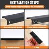 24/30PCS Hidden Handles for Cabinets Drawers Furniture Handle Edge Finger Pulls for Door Plate with Thickness of 16-21mm