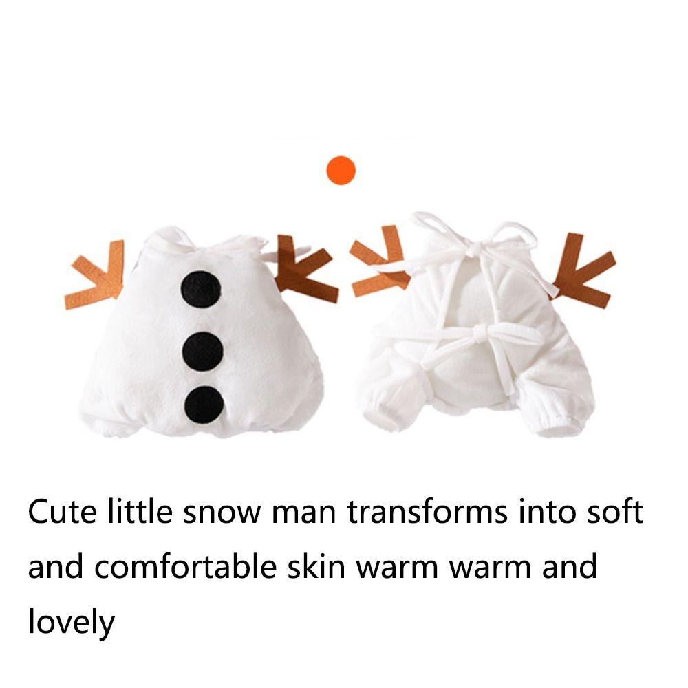 Warme Haustier Cosplay Kleidung Bequemes Katze Weihnachtsoutfit Lustiges Katze Schneemann Kostüm Winter