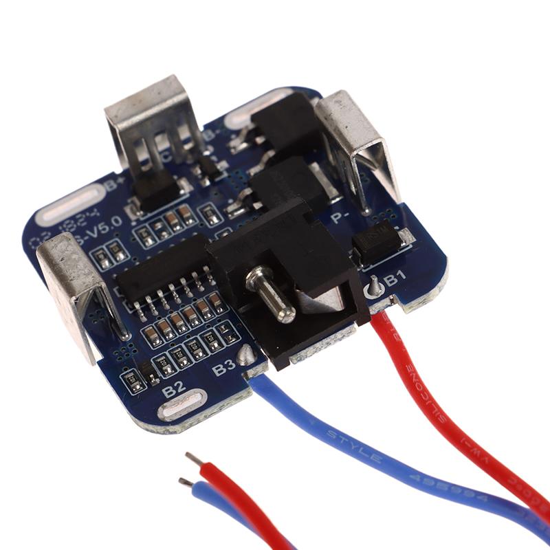 4S Bms 18650 Lityum Pil Depolama Kutusu 16.8V Bms Pcba Elektrikli Alet İçin Tutucu Nikel Kapasite Etiketi Pil Olmadan
