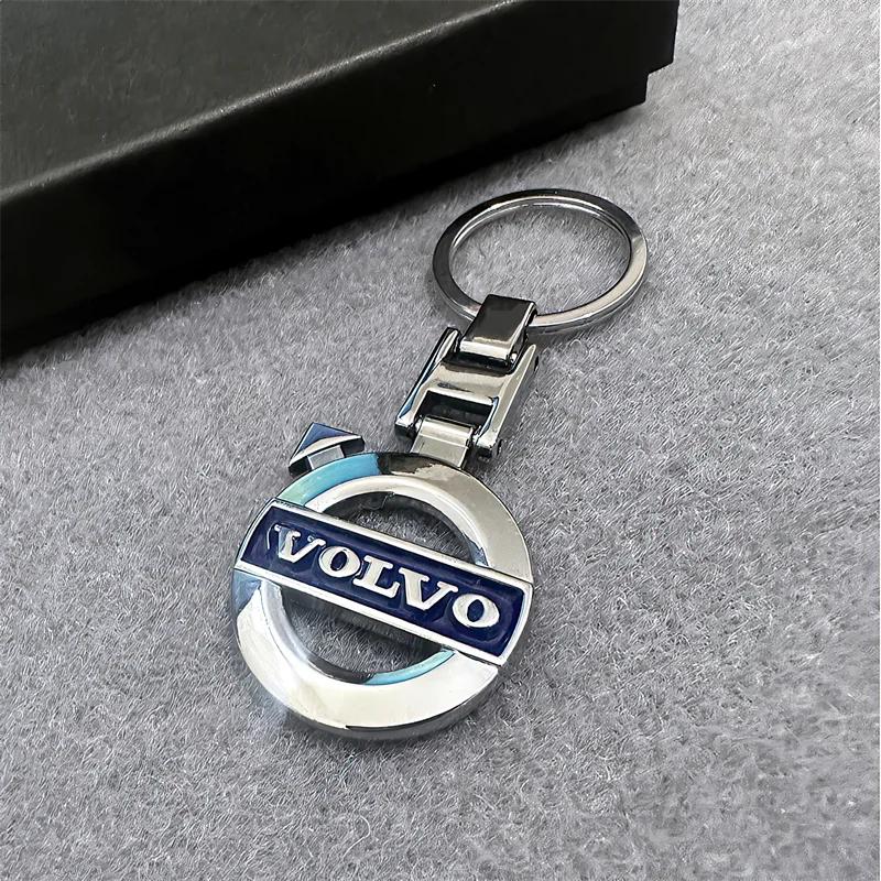 Llavero con insignia de coche, colgante de aleación de Zinc para Volvo Xc60 Xc90 V40 V60 S60 V50 V90 S80 C40 XC40 V70 XC70 C30