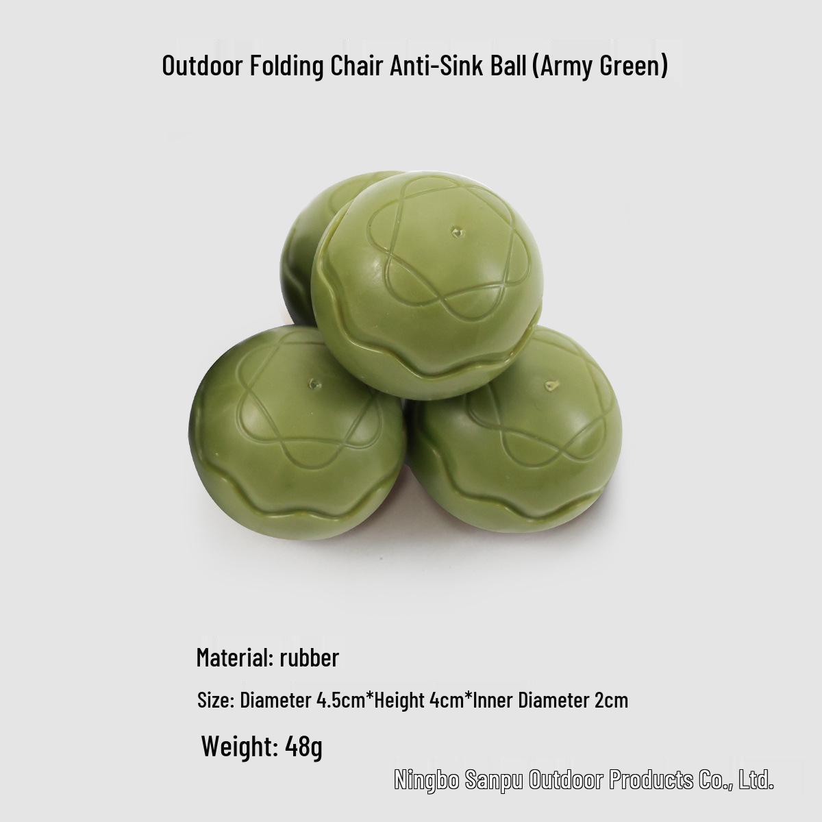

Camping Moon Chair Folding Accessories: Non-Slip, Anti-Sinking, Lightweight, Universal Ball