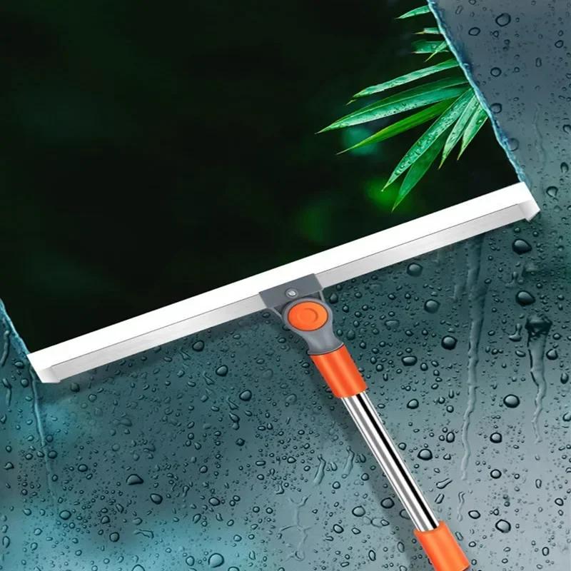 Long Handle Cleaning Brush Telescopic Magic Broom Silicone Floor Wiper French Windows Glass Household Bathroom Sweeping Flexible