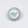 Whale Cartoon Badge: Protect Whales Clothing and Bag Accessory