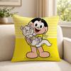 Character MMagali Cartoon Cushion Cover Soft Short Plush SkinFriendly Cushion Case for MultiScene Use