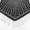 Robe sexy irrégulière à col licou et chaîne en diamant pour femme