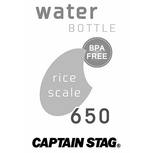 Captain Stag (CAPTAIN STAG) Water Bottle, Sports Bottle, 650ml, Direct Drinking, with Rice Graduations, 4.5 Cups, White, UE-3390
