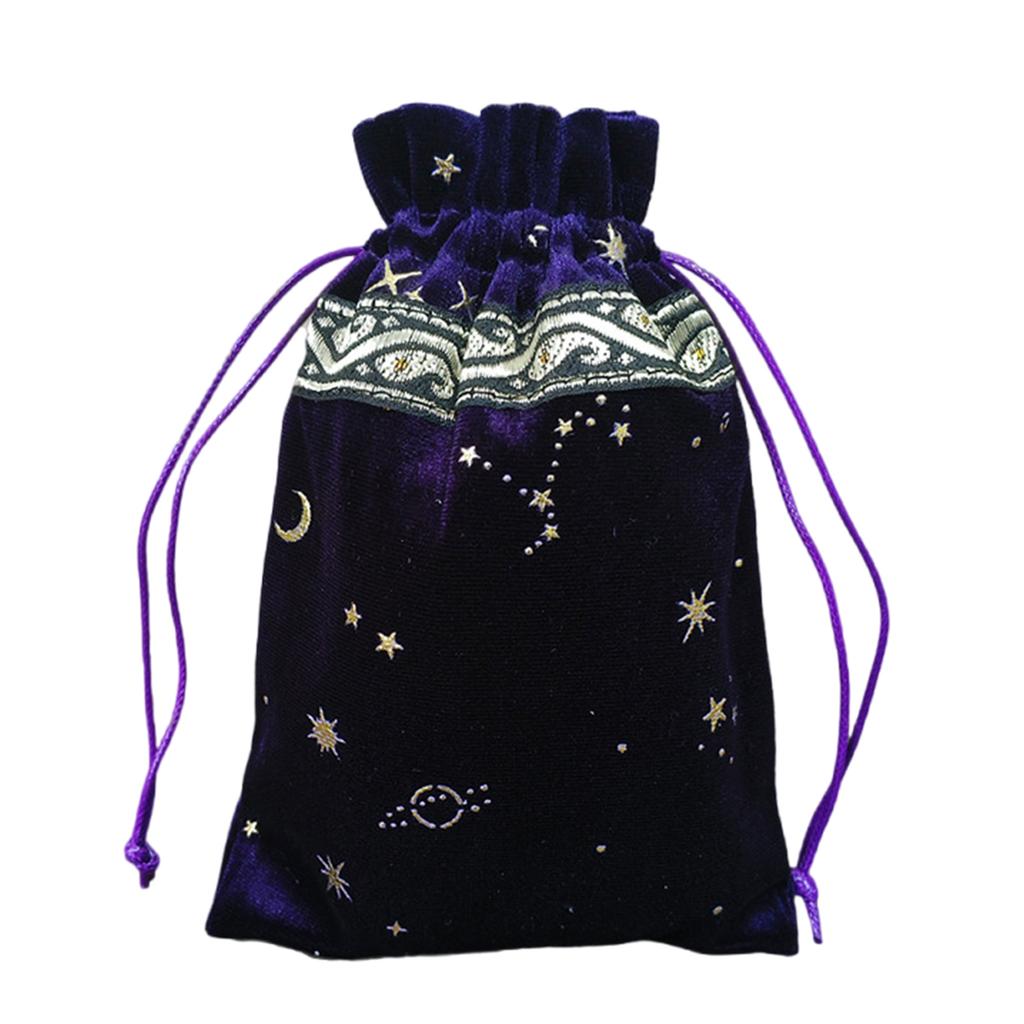 Sametová taška na tarotové karty, taška se stahovacími šňůrkami, taška na věštby, runové karty, cestovní dárková taška, pouzdra na šperky
