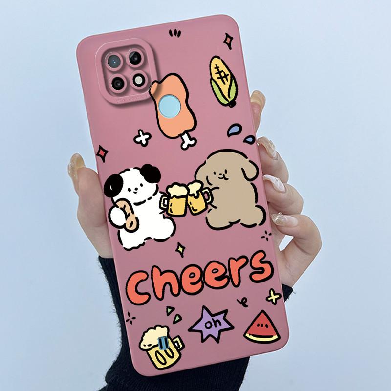 For Realme C21 RMX3201 / C21Y RMX3261 RMX3263 C25Y Phone Case Coque Soft Silicone Sweet Painted Girls Lovely Printed Back Cover