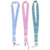 Strap Name Tag Holder Keychain ID Card Pass Hang Rope Heart Lanyard Badge Holder Love Neck Strap