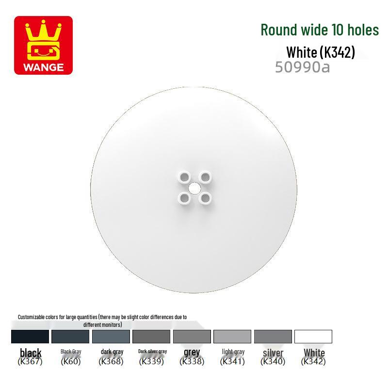 

Детский набор строительных блоков с 10 отверстиями - Совместим с системами мелких деталей 0.1kg (approx. 13 pcs) белый