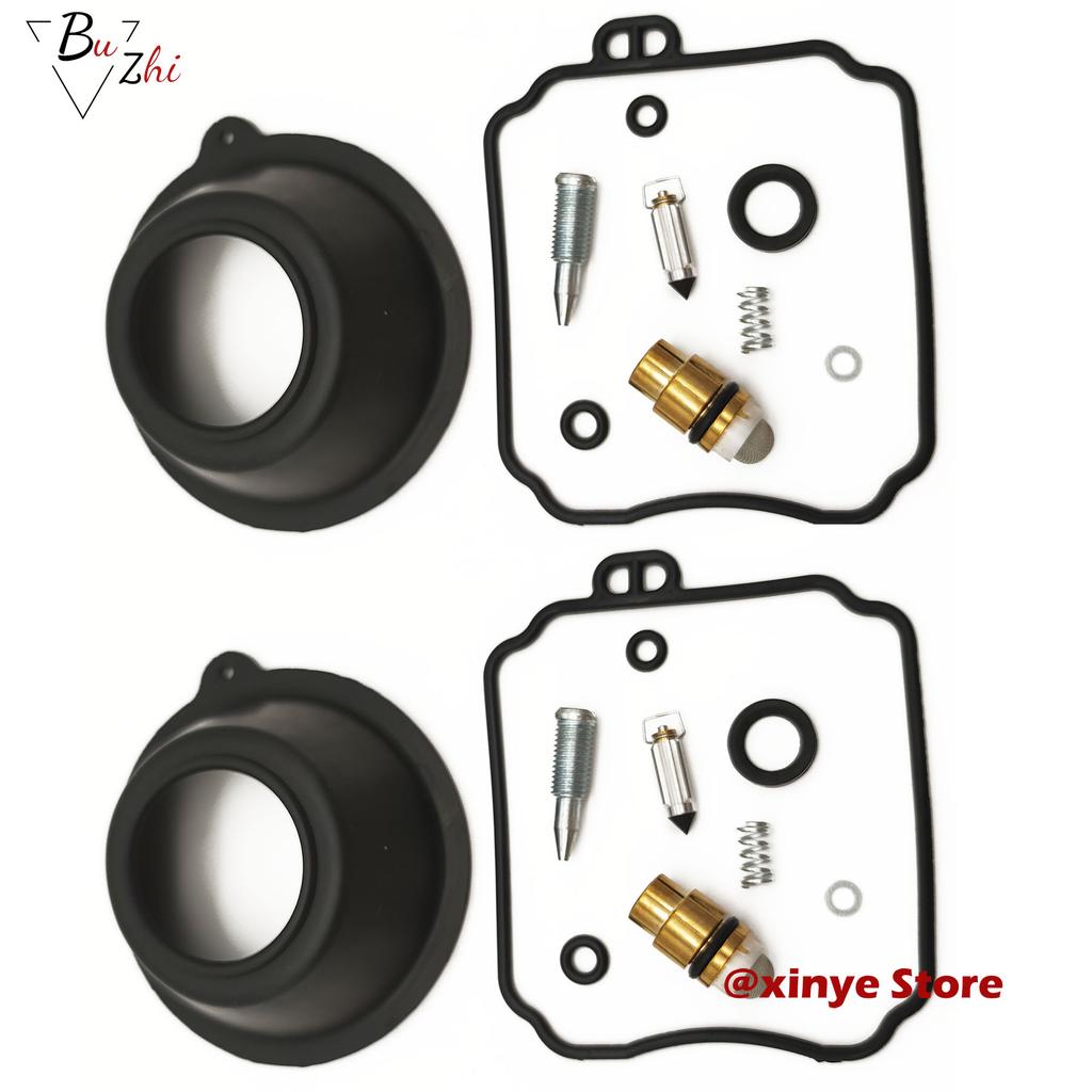 Carburetor repair kit floating needle seat vacuum diaphragm for XVS650 XVS 650 V-STAR 1998-2015  XV250 XV 250  Virago 1995-2007