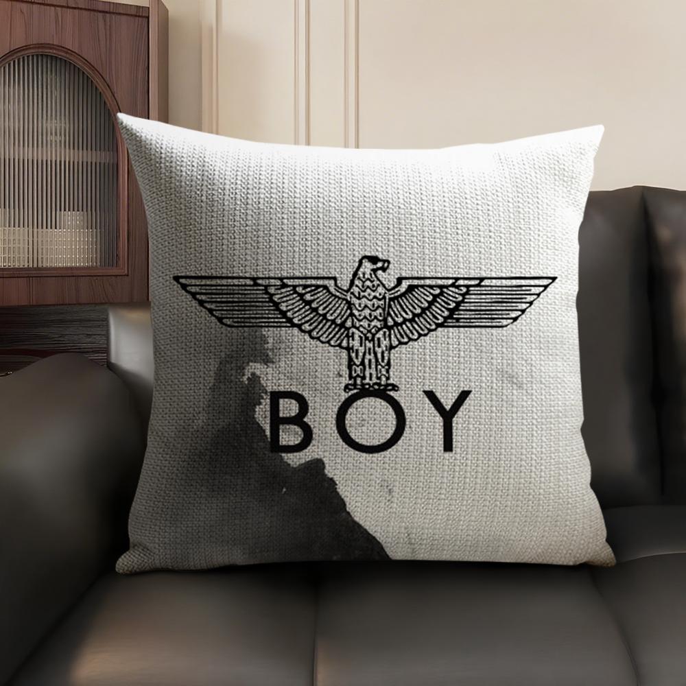 Brand BBOY LONDON Cushion Cover Natural Linen Organic Fabric DoubleSided Printing Sofa Home Decor Breathable Environmentally
