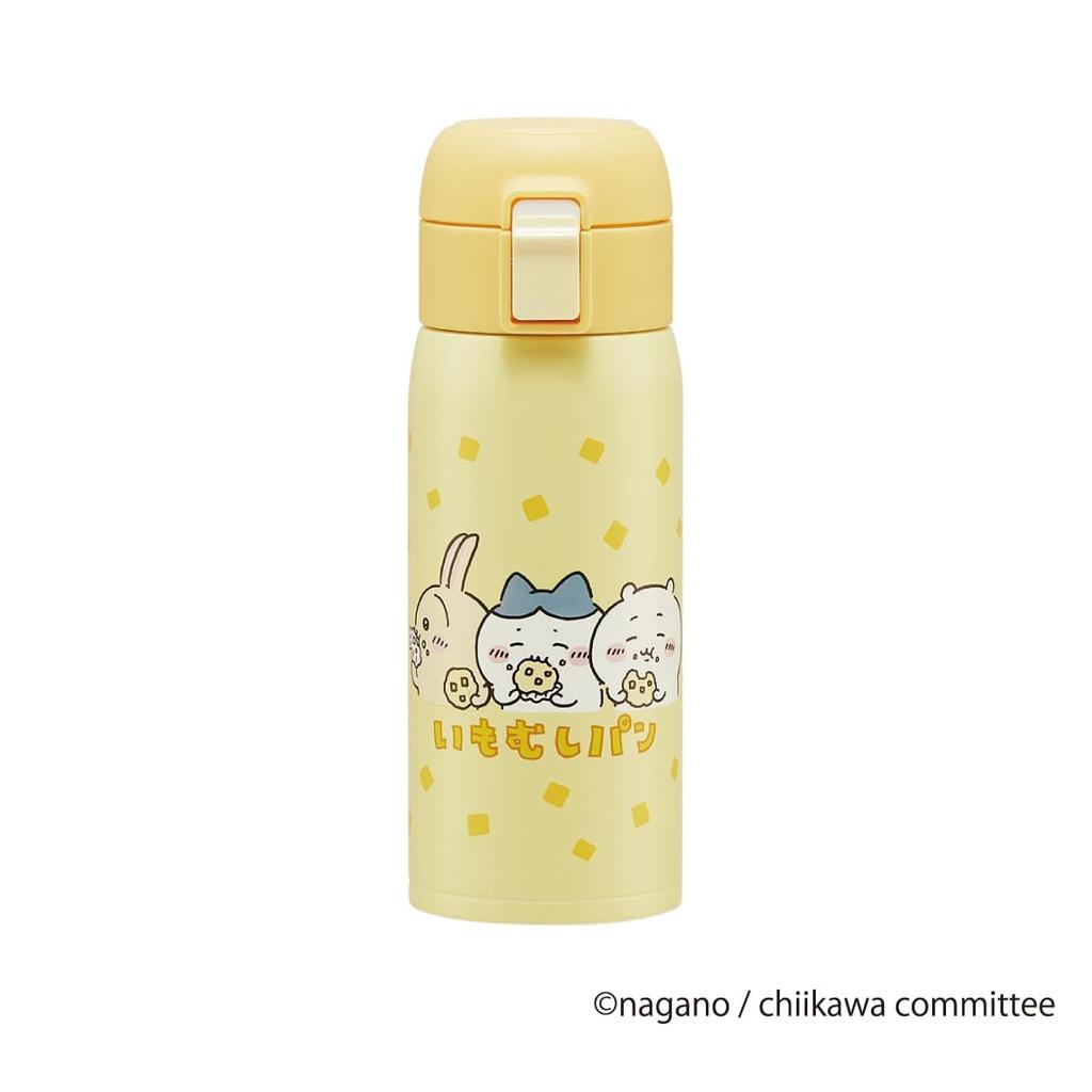 Skater 350ml Stainless Steel Water Bottle with Insulated for Hot and Cold Chiikawa STOT3-A One-Touch Opening, Drinks,