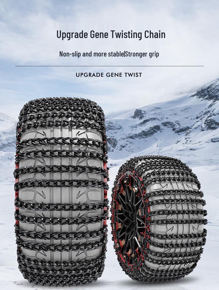 Premium Universal SUV & Sedan Tire Anti-Skid Chains for Off-Road Safety