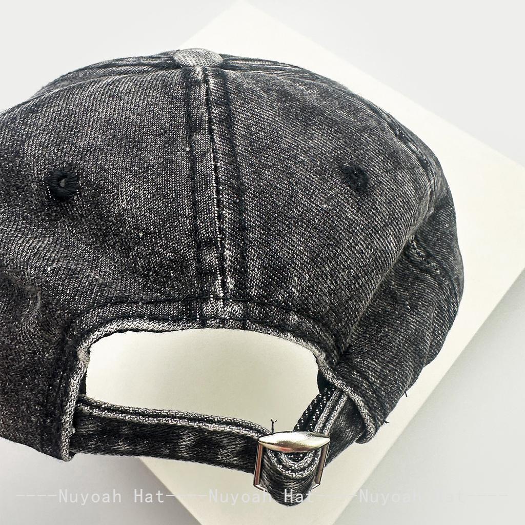 And Women Bandhnu Solid Color Distressed Baseball Caps Sun Protection Personalized All-Match Gradient Peaked Hats Minimalist Fashion Vintage Casual