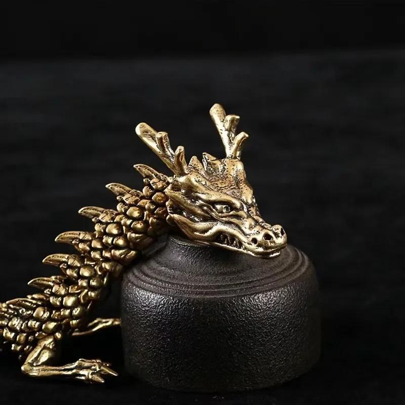 3D Printed Articulated Dragon Chinese Dragon Flexible Realistic Made Ornament Toy Model Home Office Decoration Decor